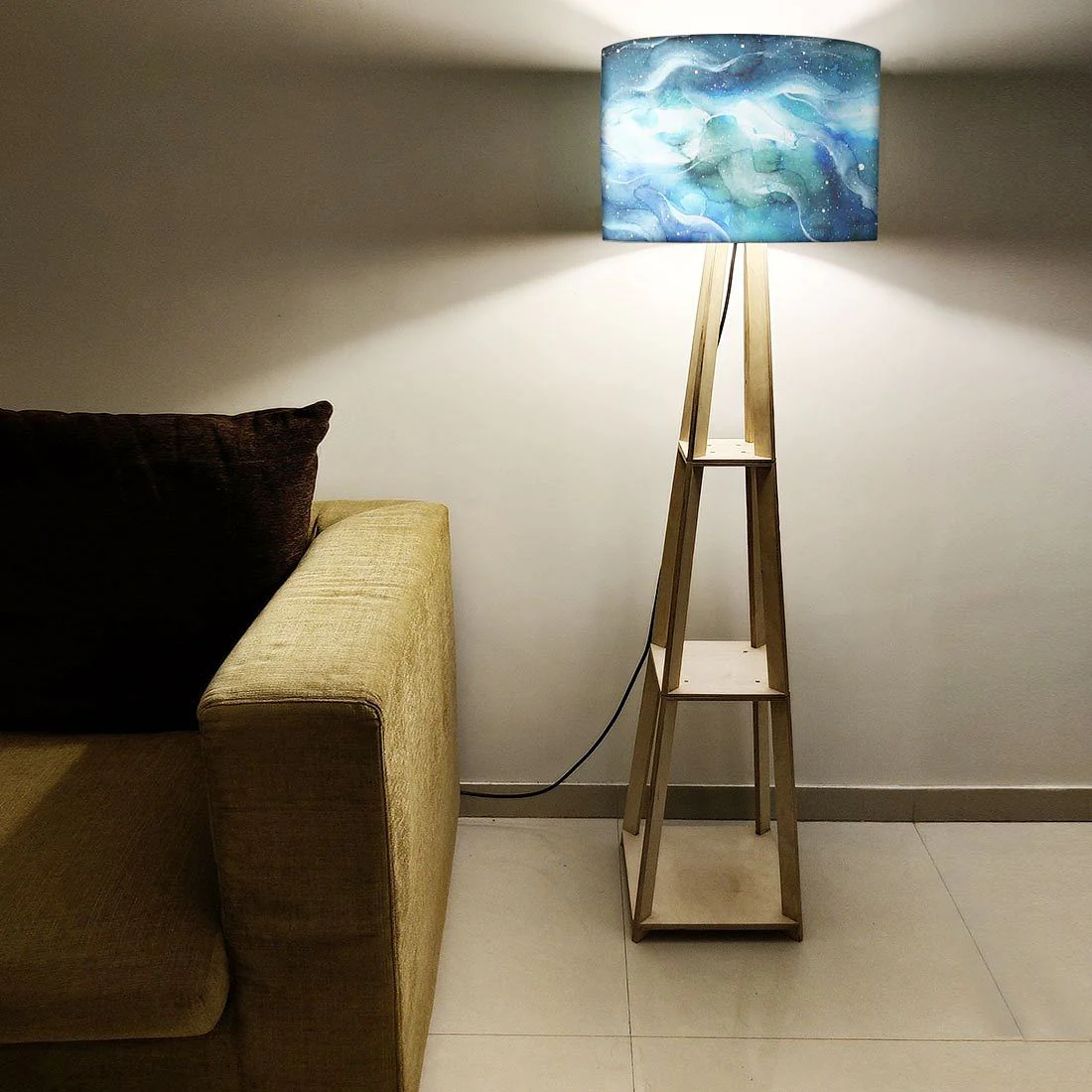 Wooden Floor Lamp Stand Only for Bedside Light - Space - Image 5