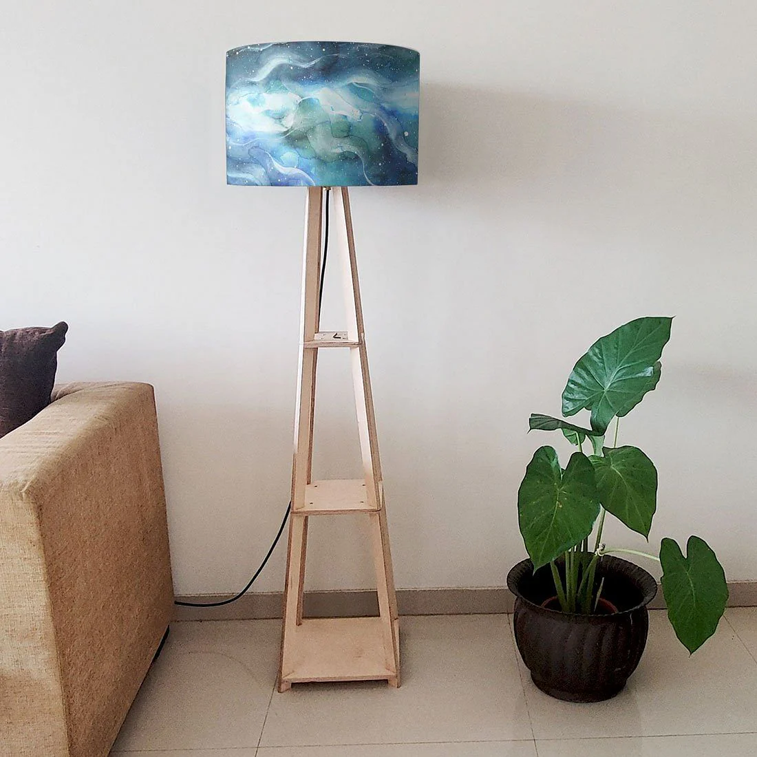 Wooden Floor Lamp Stand Only for Bedside Light - Space - Image 6