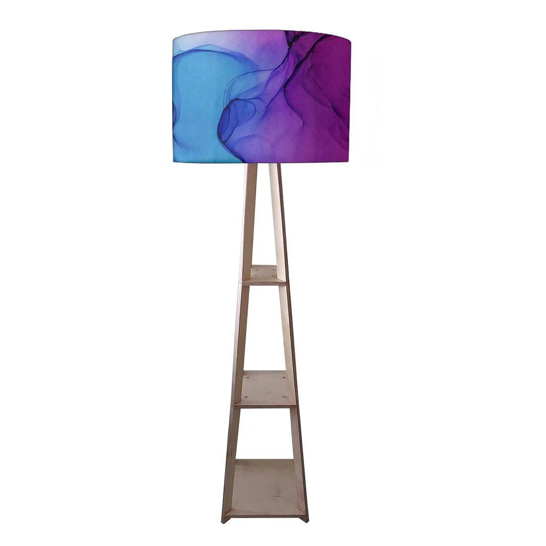 Floor Standing Lamps  -   Blue Ink Watercolor