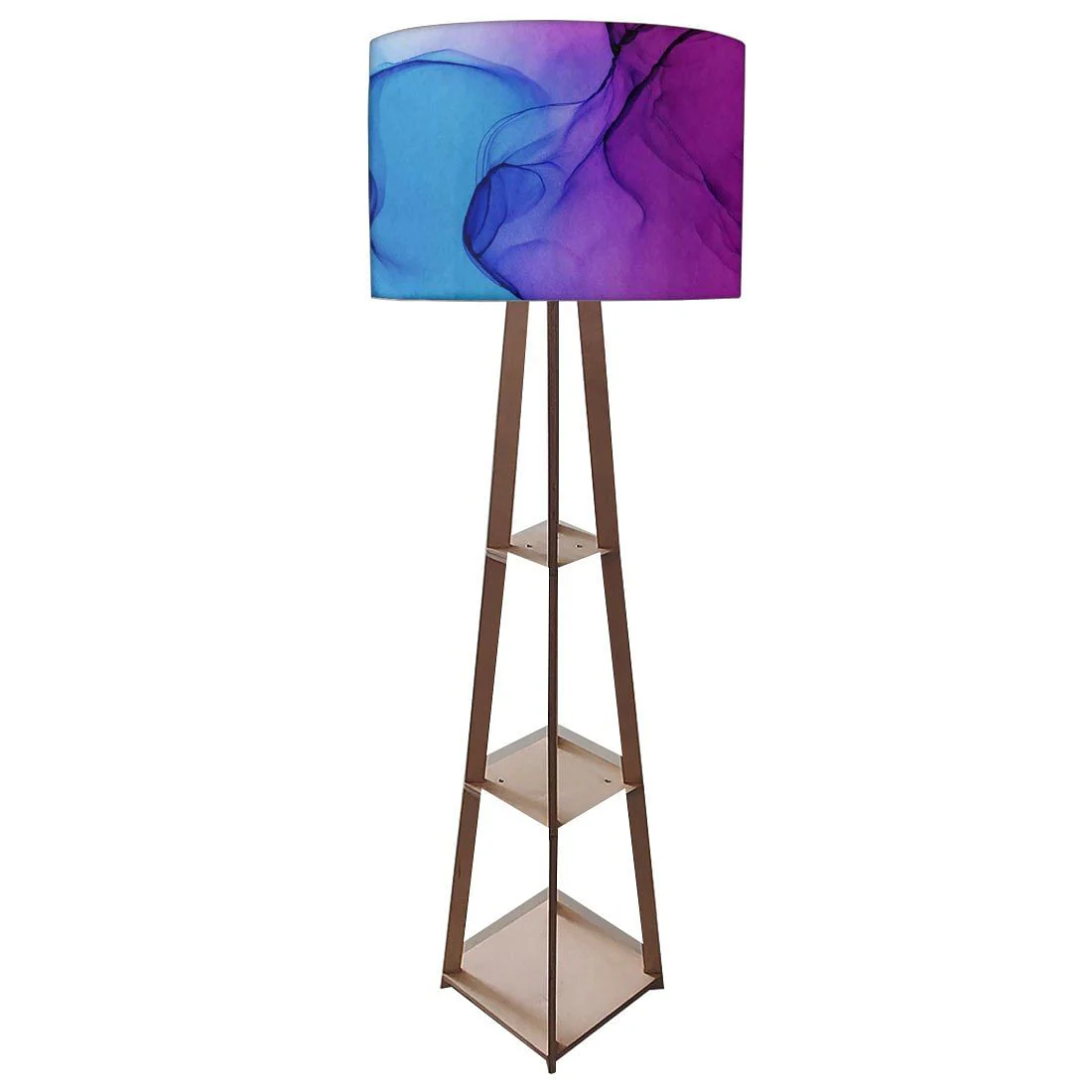Floor Standing Lamps  -   Blue Ink Watercolor - Image 4