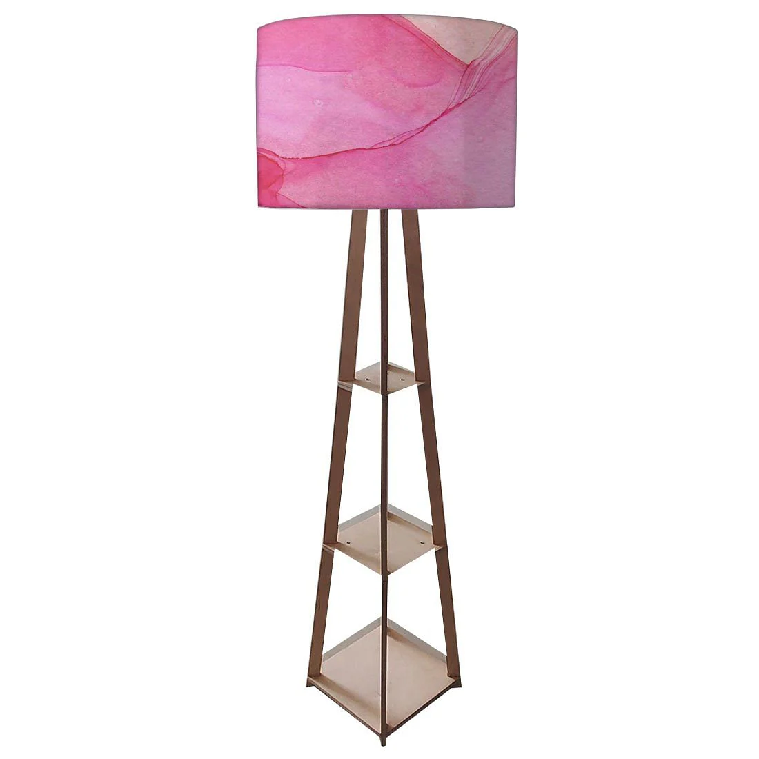 Tripod Floor Lamp - Dark Purple Ink Watercolor - Image 4