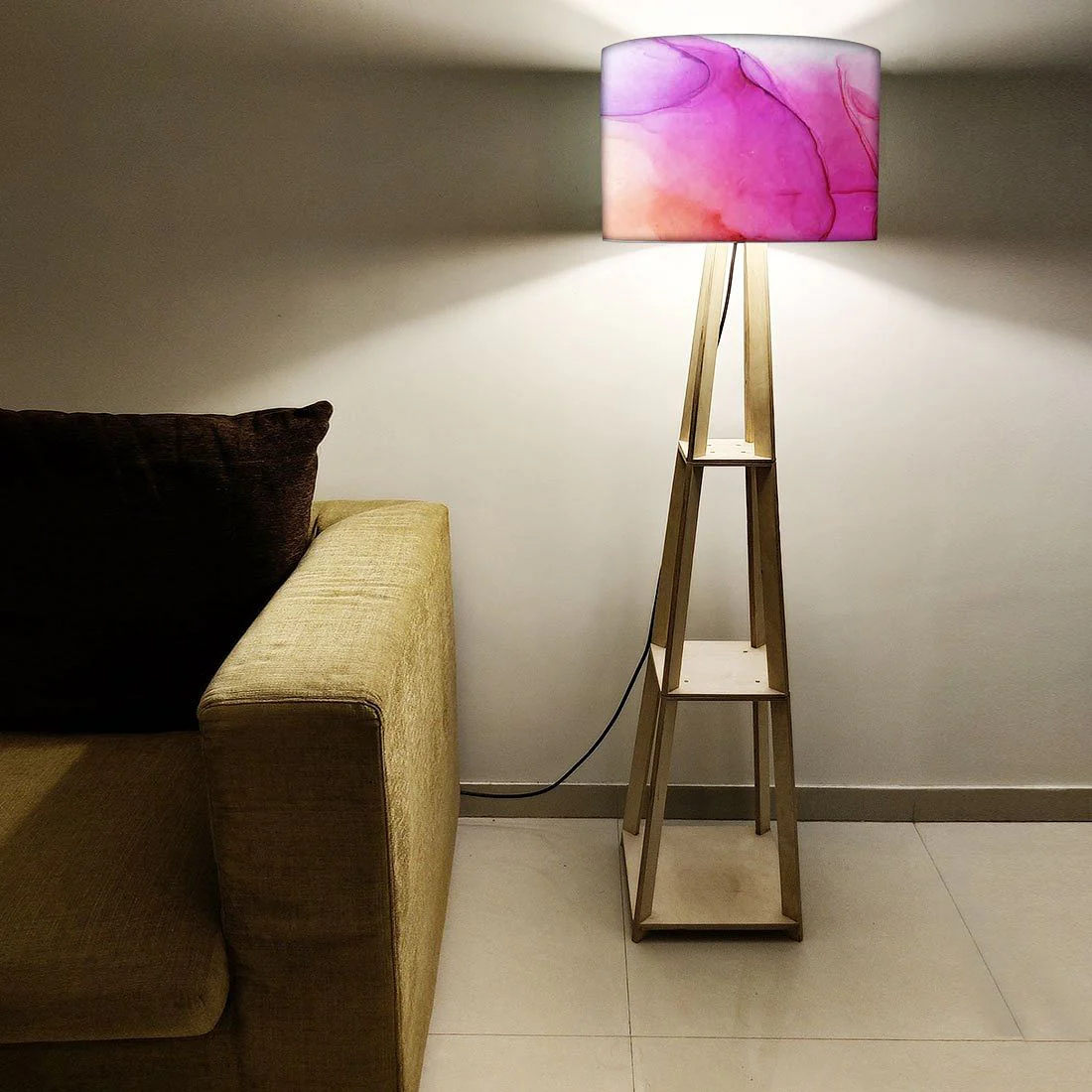 Tripod Wooden Tall Lamps for Bedroom - Image 6