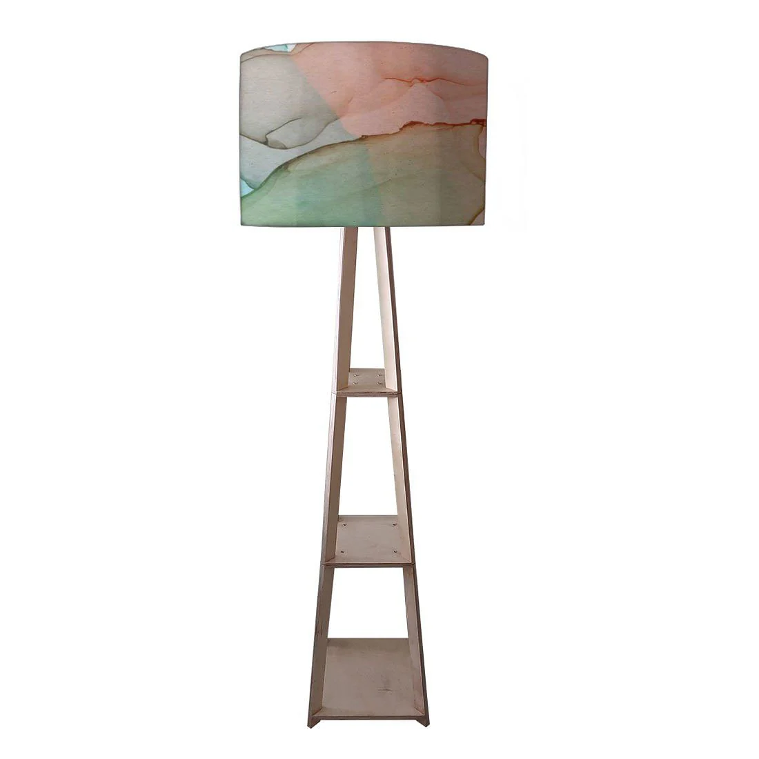 Floor Standing Lamps - Gray Purple Ink Watercolor