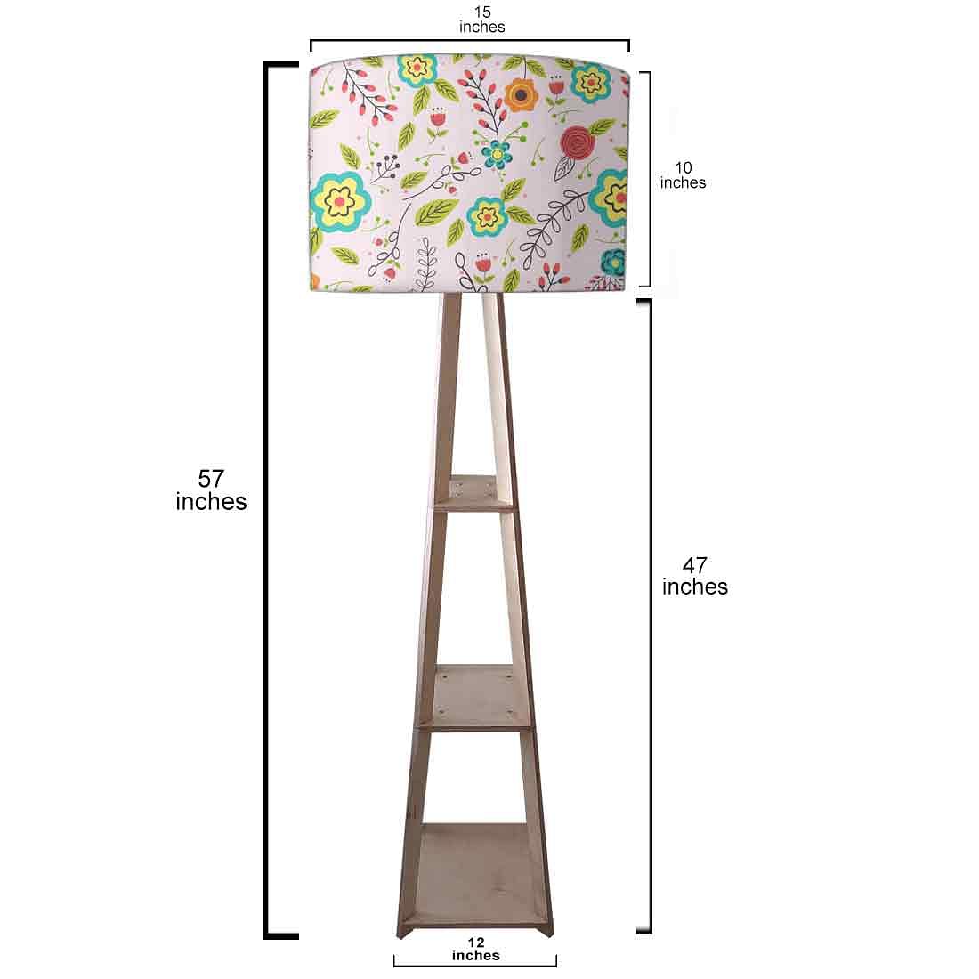 Small Wooden Floor Lamp - Flower Collection - Image 3