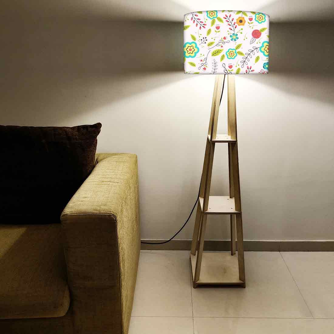 Small Wooden Floor Lamp - Flower Collection - Image 5