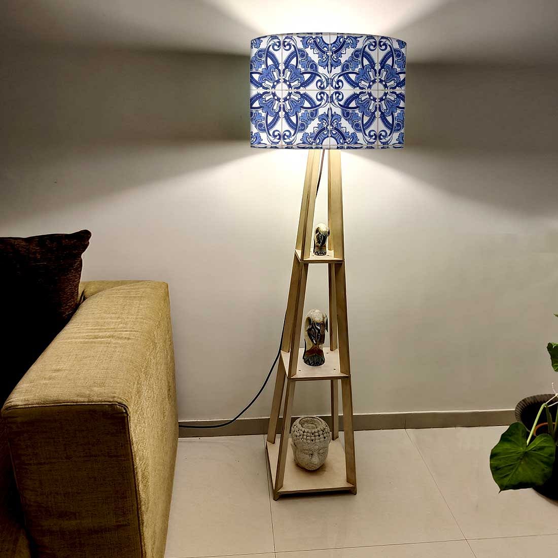 Wooden Tripod Floor Lamp for Living Room Light - Image 2