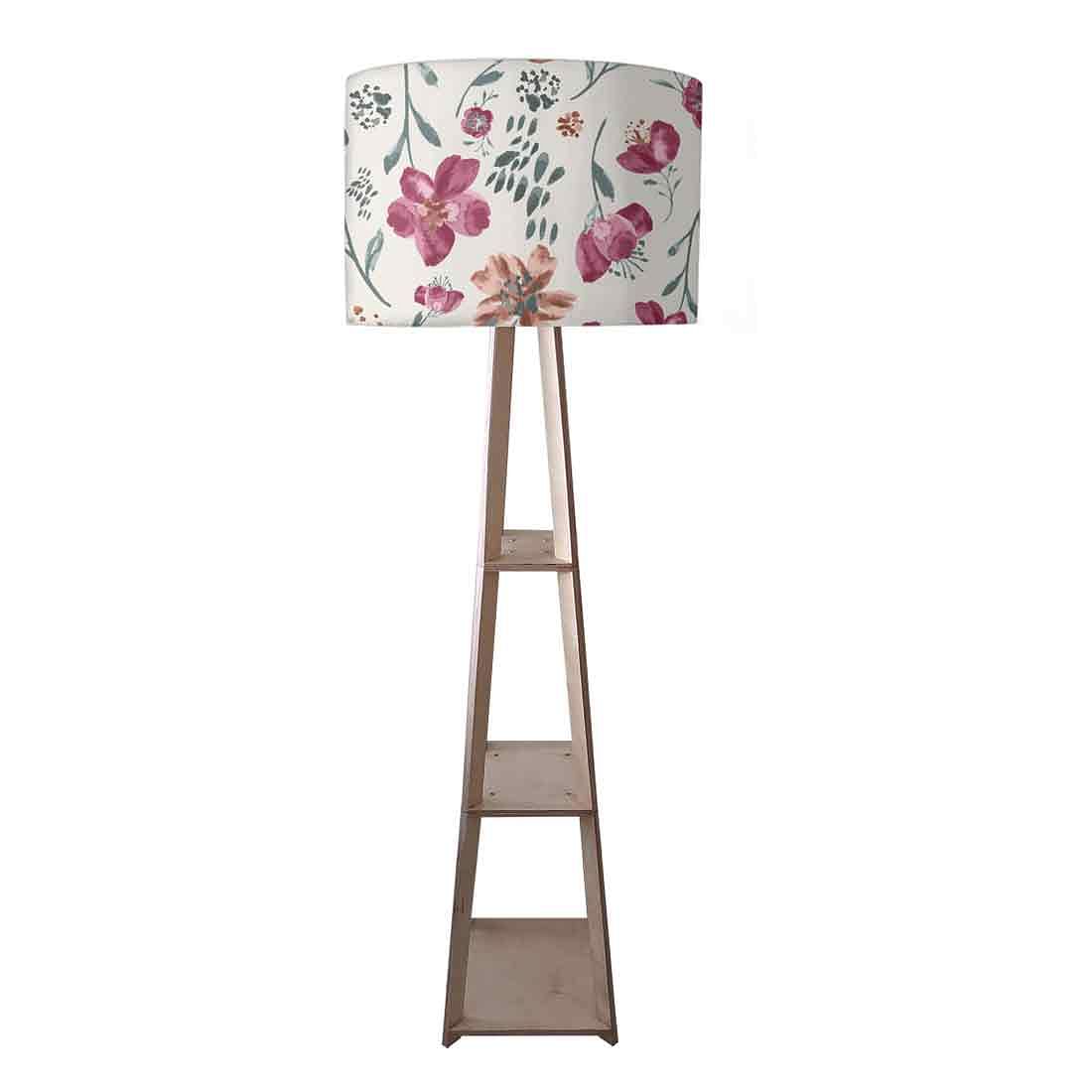 Standing Tripod Lamp - Summer Flowers