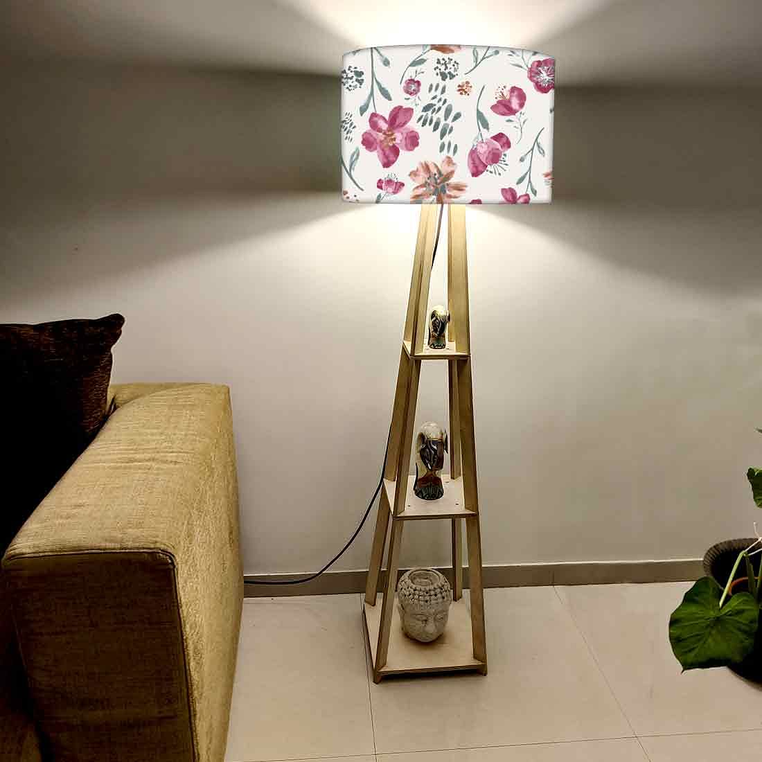 Standing Tripod Lamp - Summer Flowers - Image 2