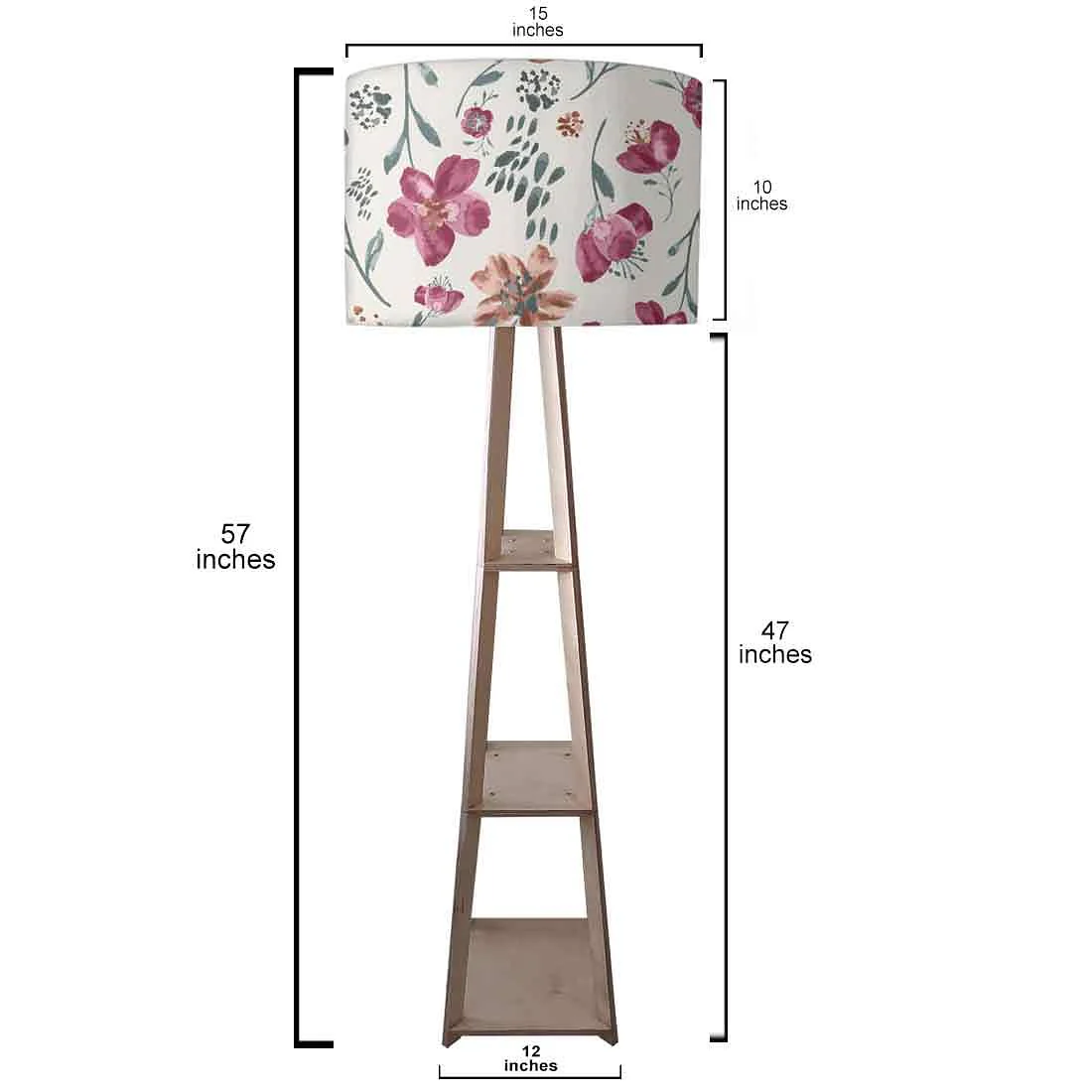 Standing Tripod Lamp - Summer Flowers - Image 3