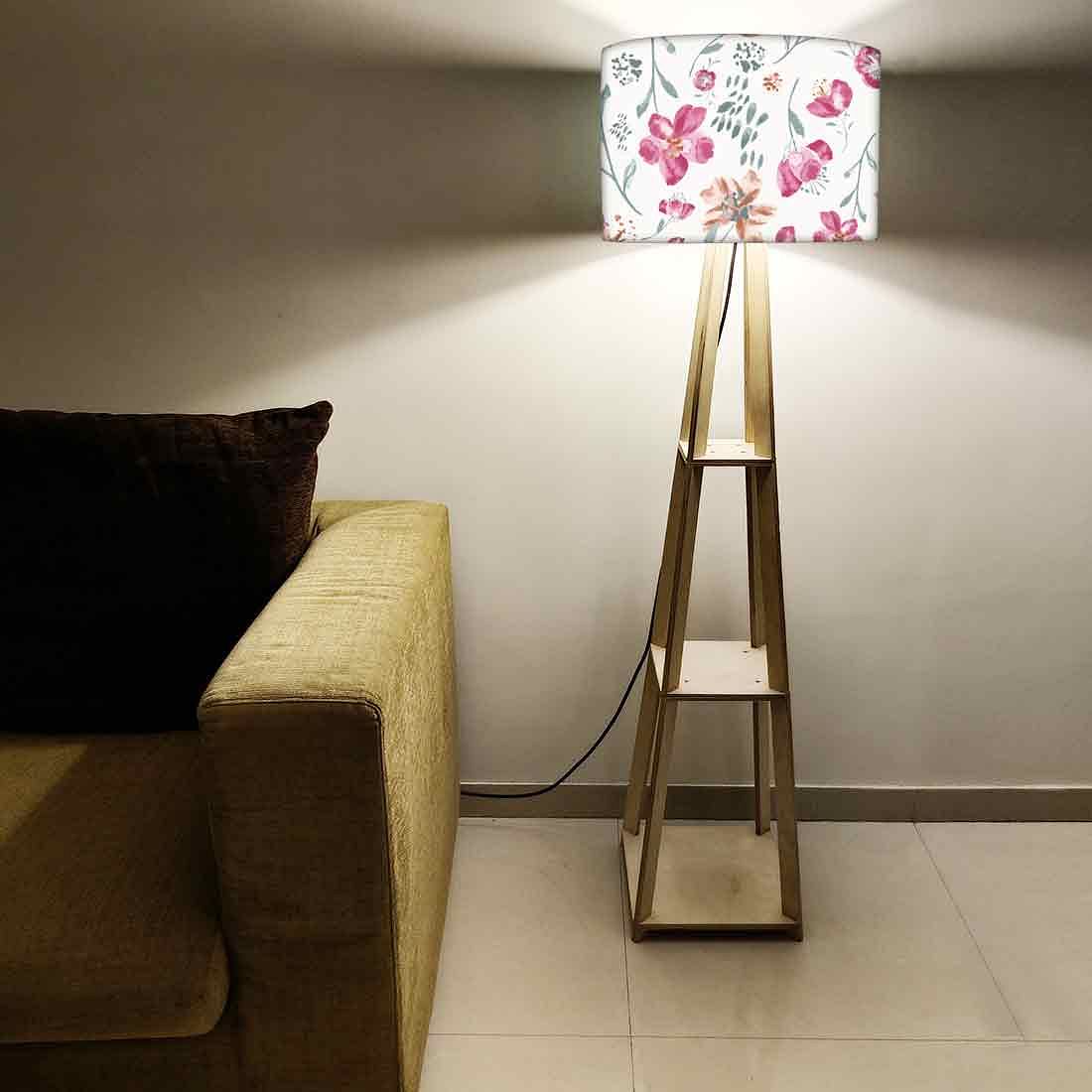 Standing Tripod Lamp - Summer Flowers - Image 5