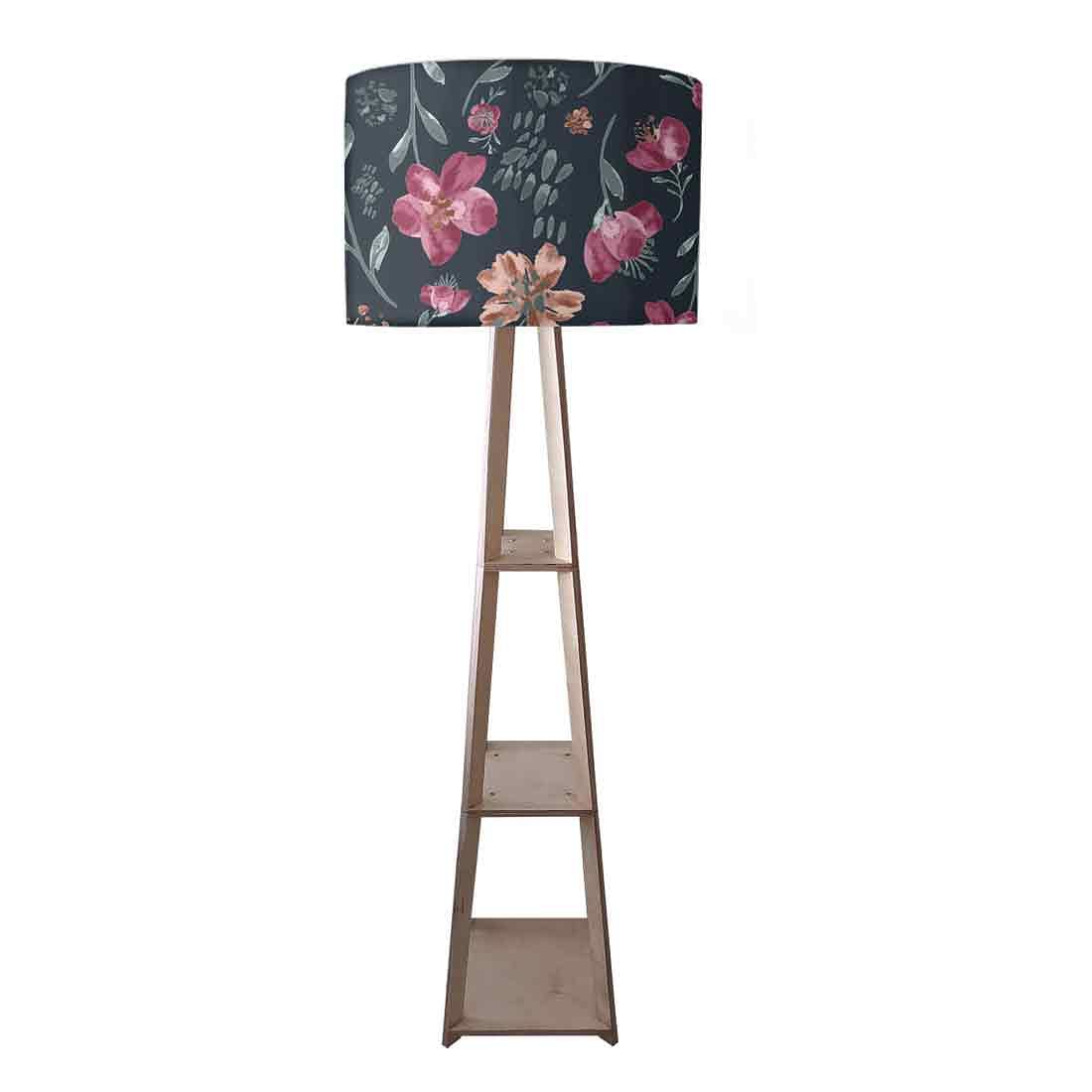 Tripod Floor Lamp - Night Flowers