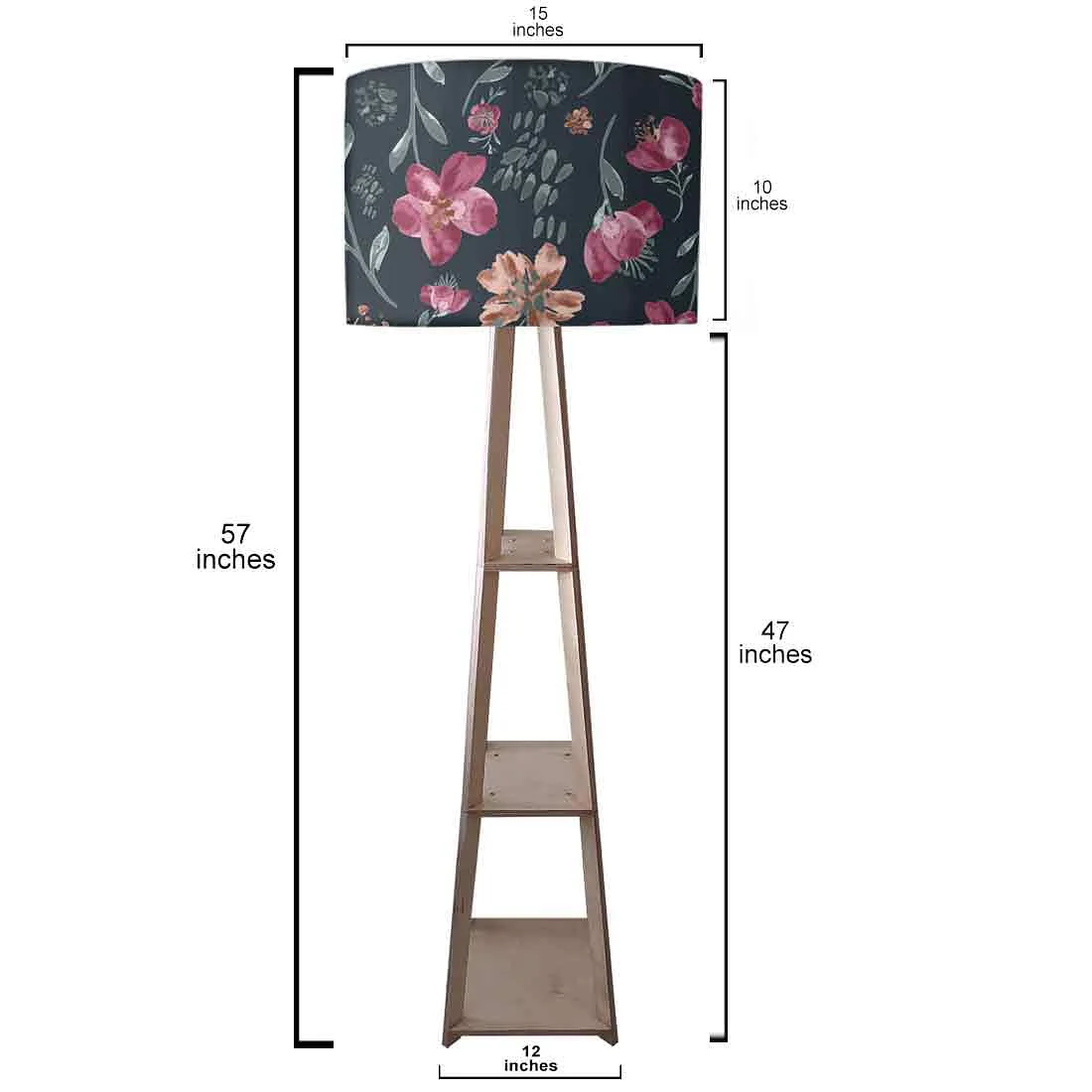 Tripod Floor Lamp - Night Flowers - Image 3