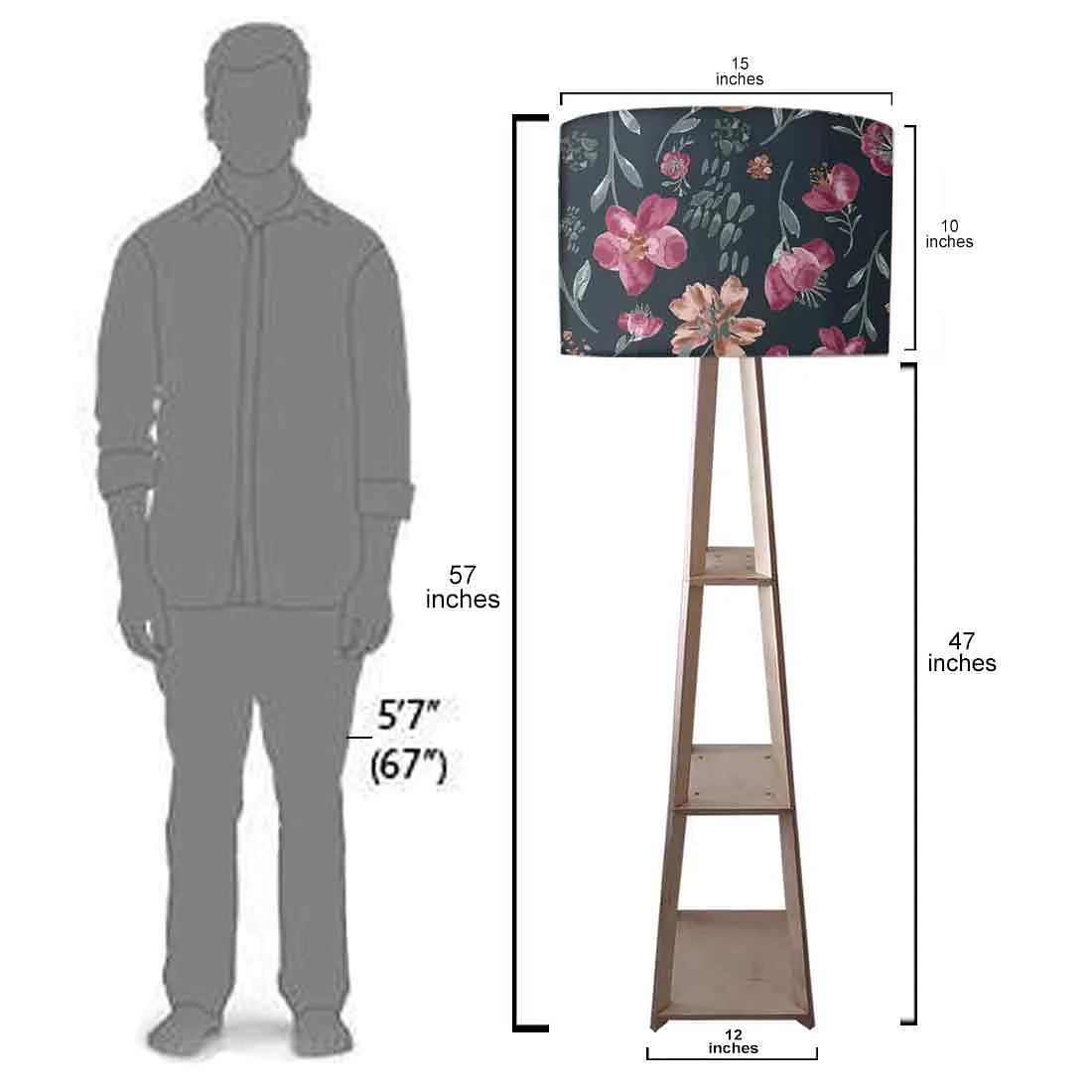 Tripod Floor Lamp - Night Flowers - Image 7