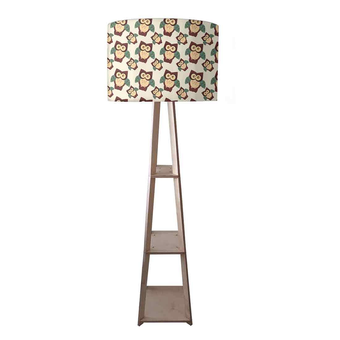 Cute Owl Standing Lamps For Kids Room Light
