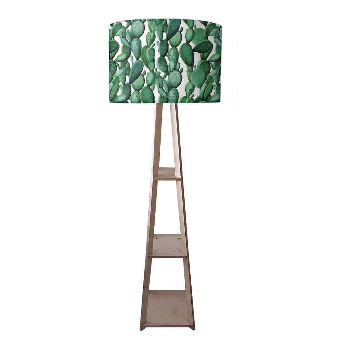 Wooden FloorLamp - Cactus Plant