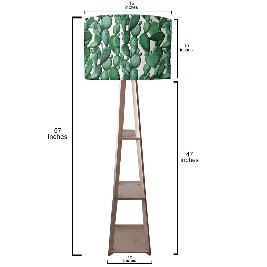 Wooden FloorLamp - Cactus Plant - Image 3