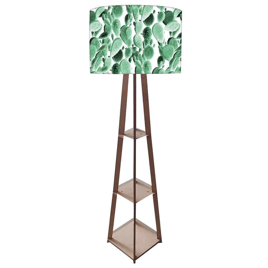 Standing Tripod Lamp - Green Cactus Plant Design - Image 4