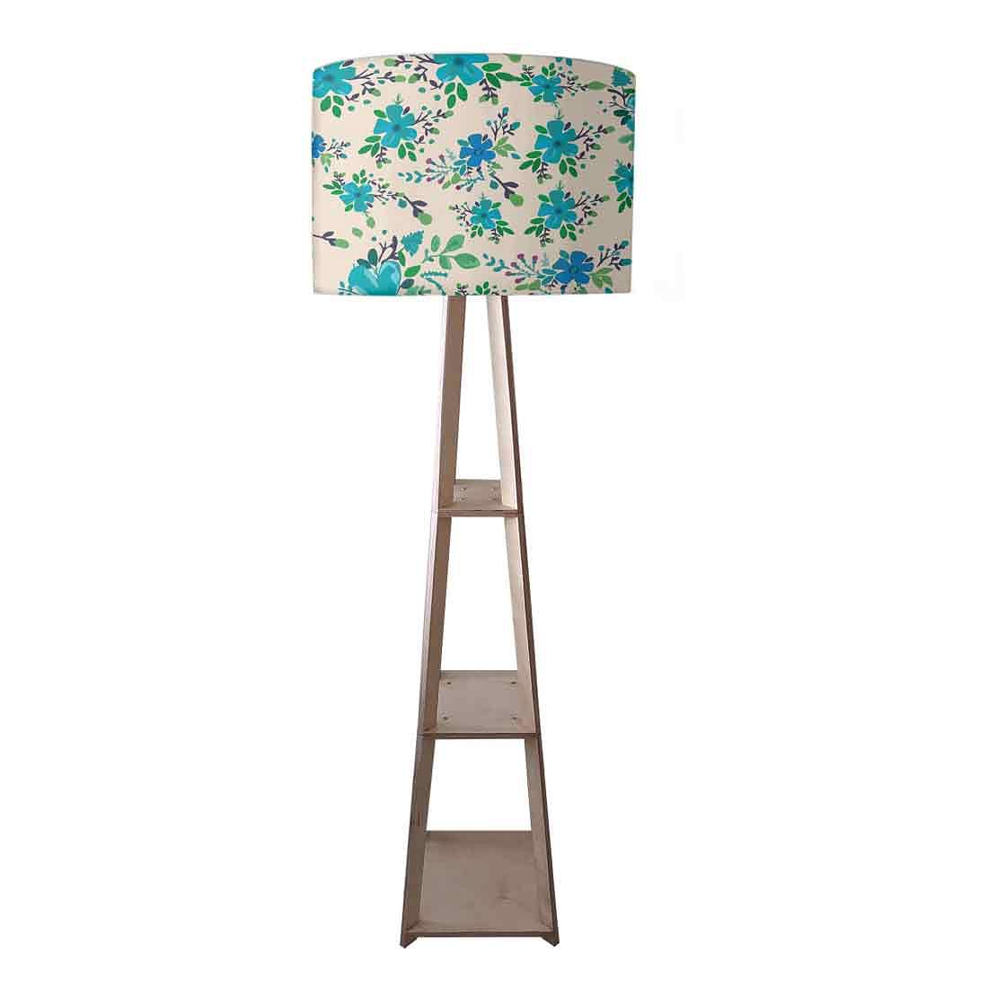 Bright Blue Flowers Floor Lamps for Bedroom Light - Image 3