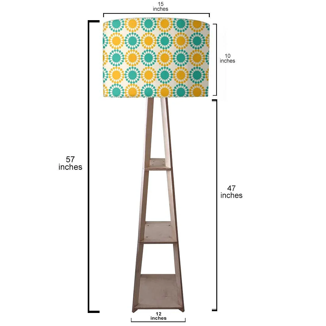 Floor Lamp for Reading for Bedroom - Circles - Image 3