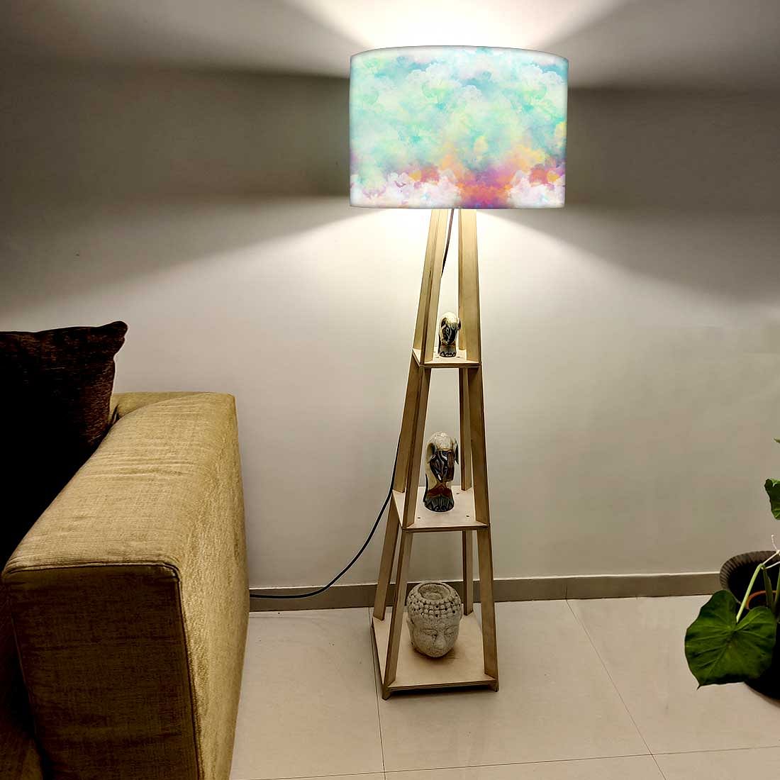 Small Wooden Floor Lamp - Astroworld - Image 2