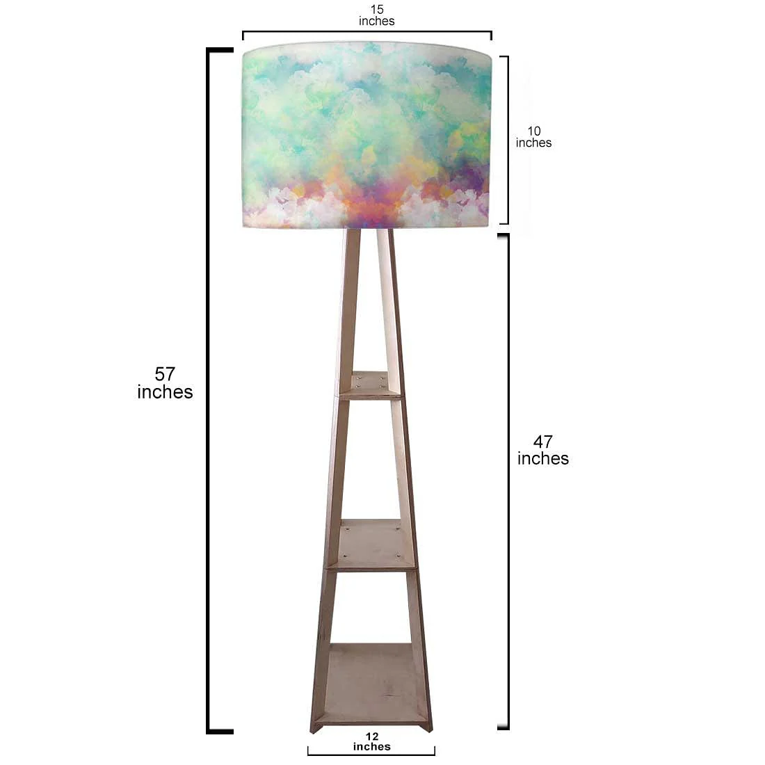 Small Wooden Floor Lamp - Astroworld - Image 3