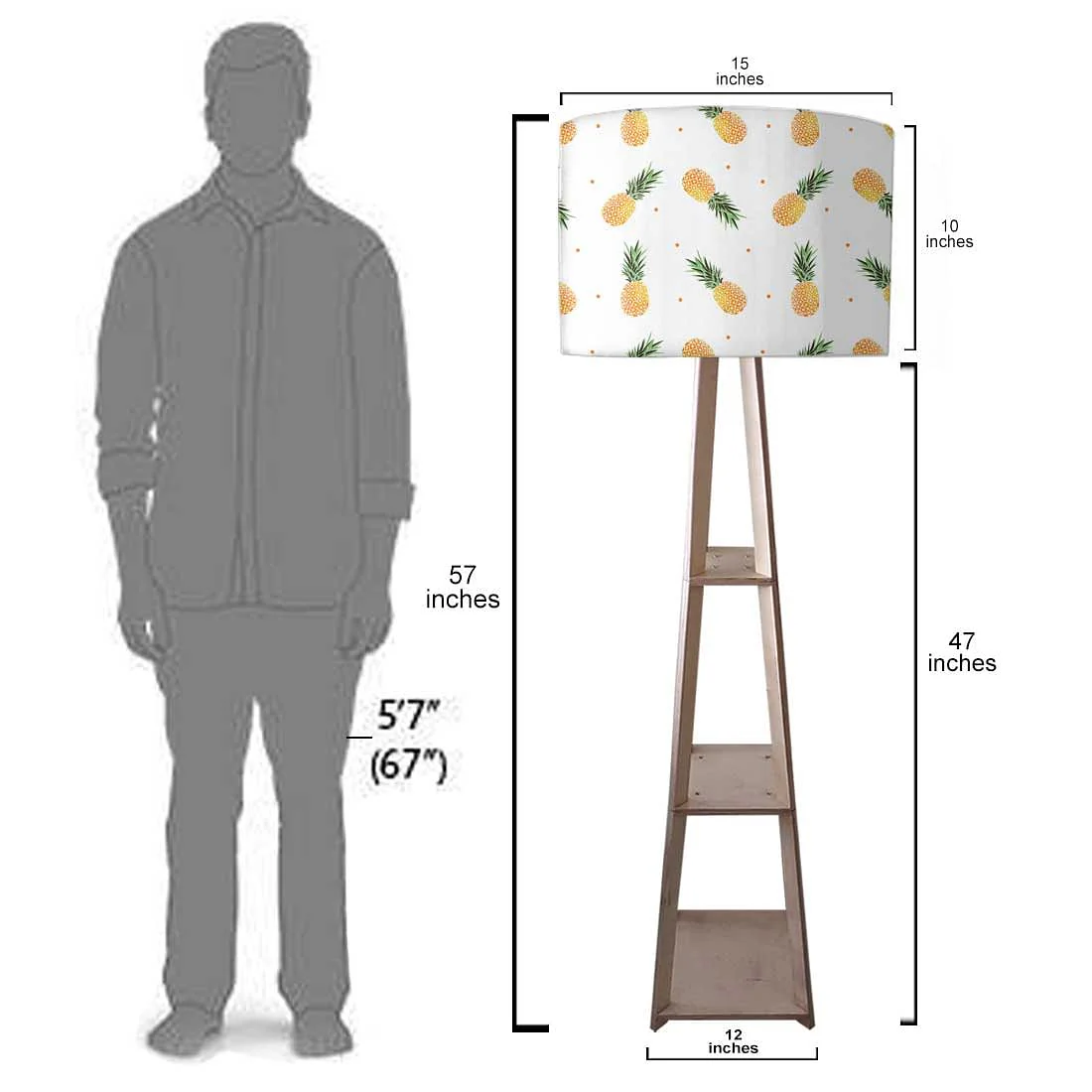 Pineapples Modern Floor Lamps For Children Room - Image 7
