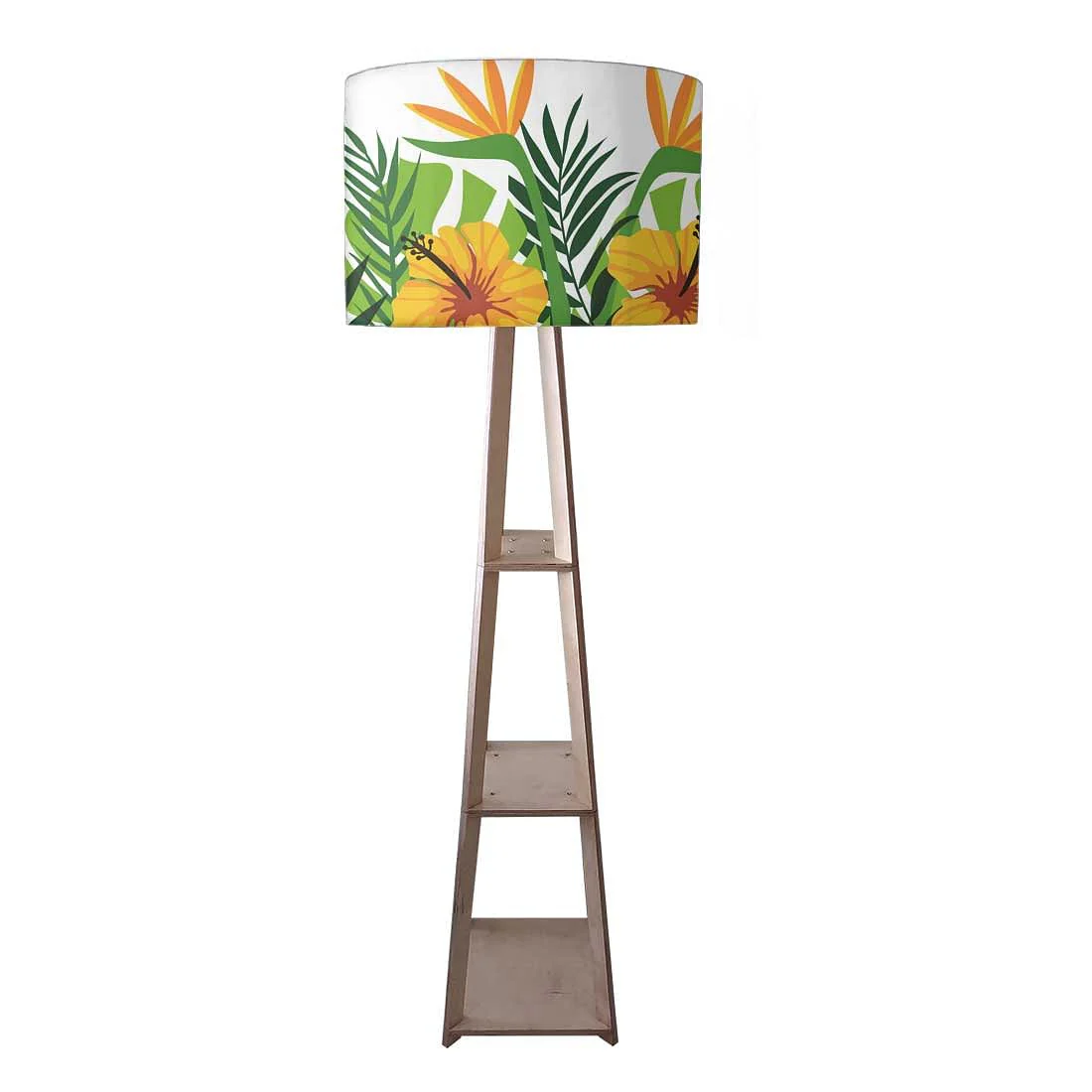 Standing Tripod Lamp for Living Room - Floral Love