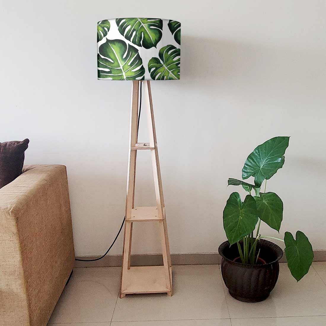 Reading Lamp Floor for Kids Room - Monestera Leaves