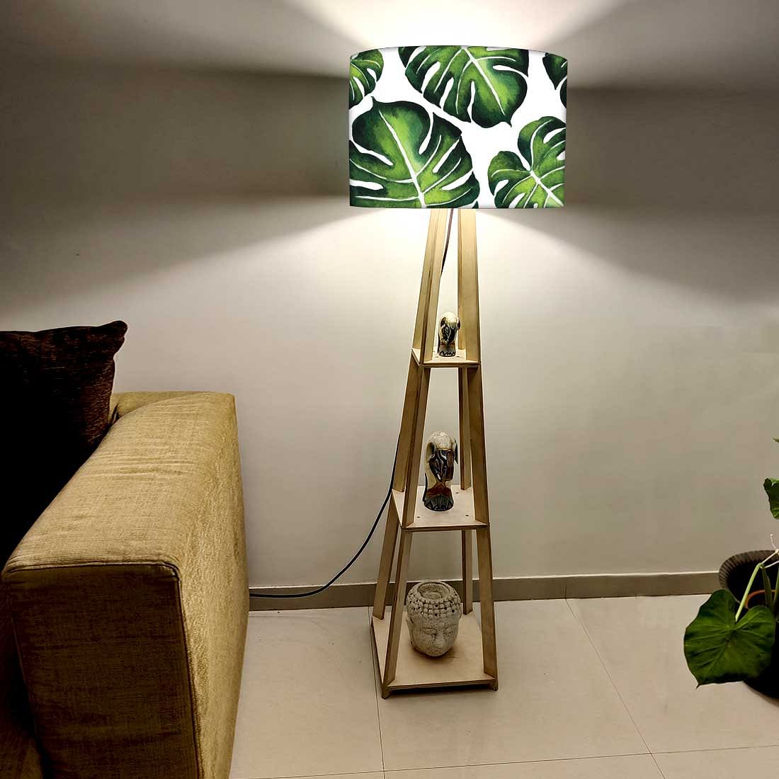 Reading Lamp Floor for Kids Room - Monestera Leaves - Image 2