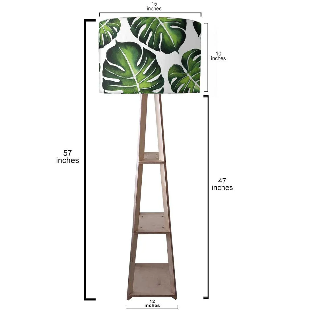 Reading Lamp Floor for Kids Room - Monestera Leaves - Image 4
