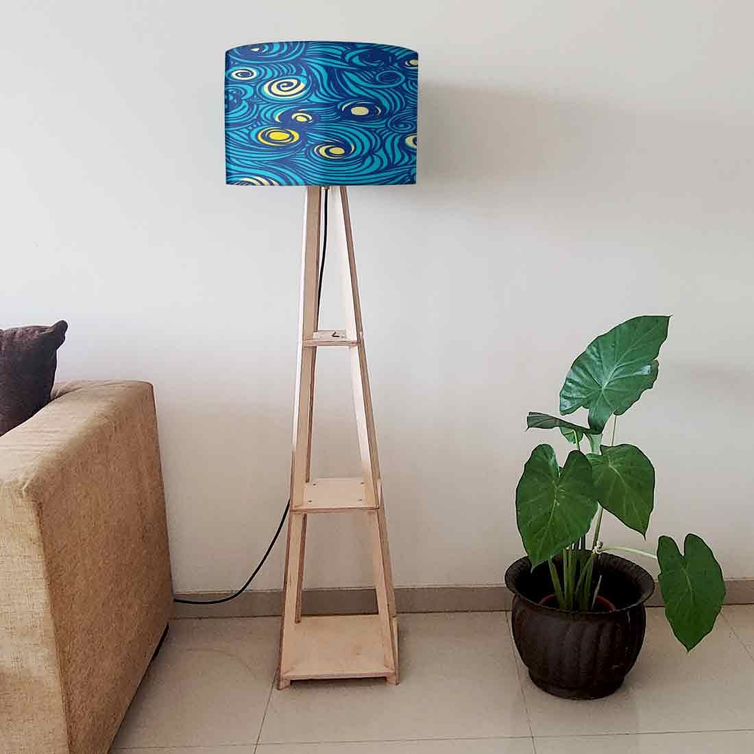 Wooden Corner Lamp Floor Light for Bedroom - Starry Night - Image 6