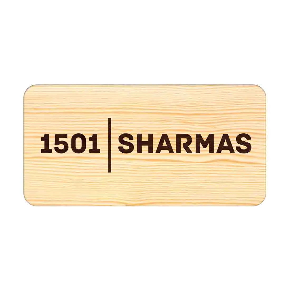 Wooden Nameplate for Home Bungalow Personalized Door Sign - Image 4